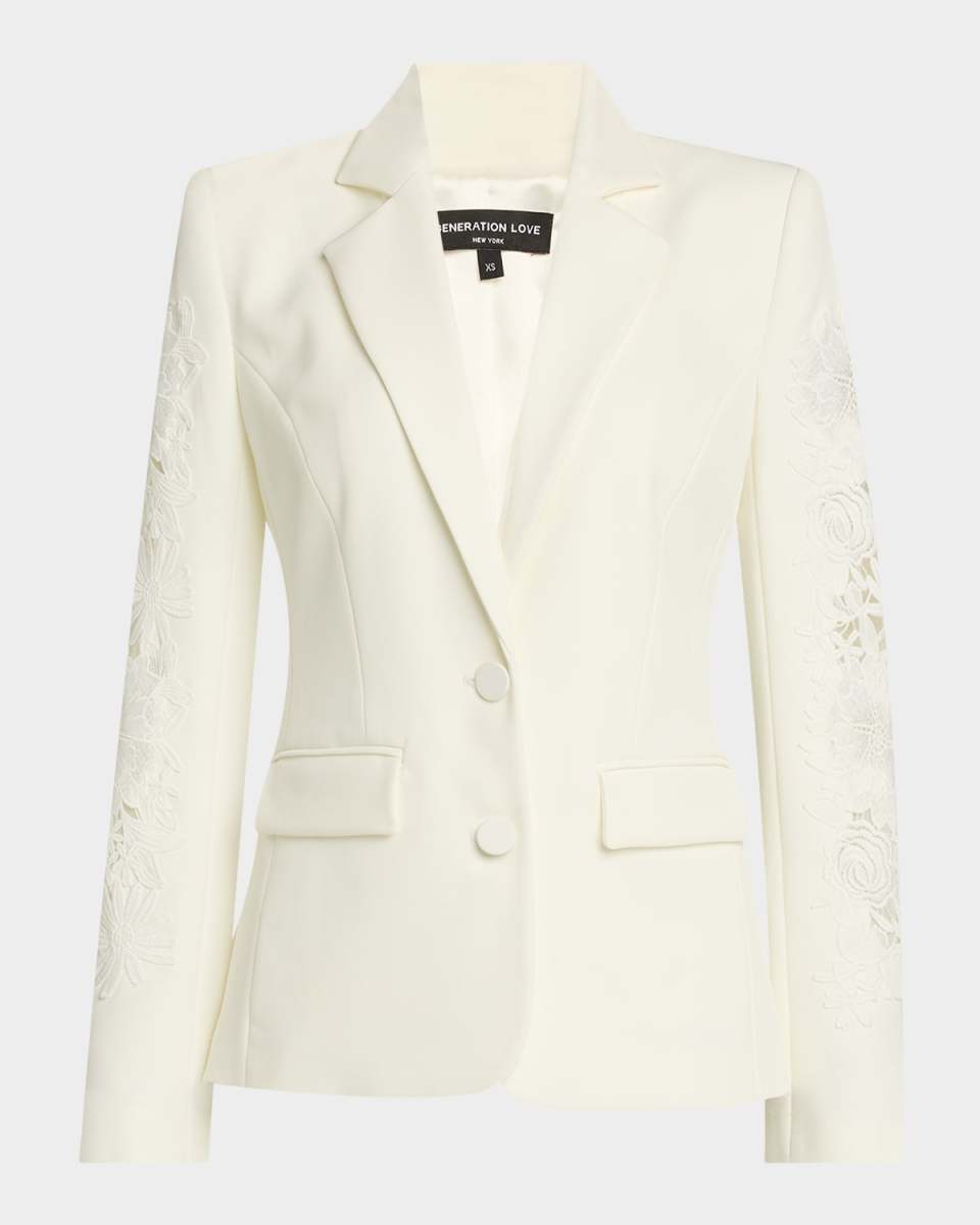Venturi Lace Combo Blazer